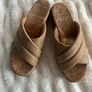 Korks Wedges Tan